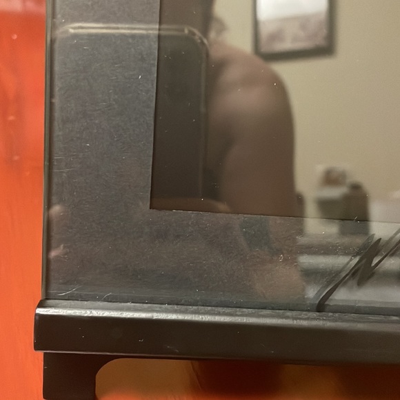 MEOW kitty picture frame. Pieces slide easily off bottom tray to place pictures. - Picture 5 of 16